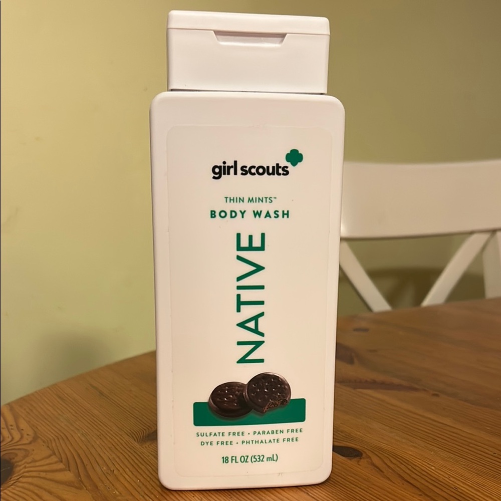 Native Girl Scouts Thin Mint Cookie Body Wash